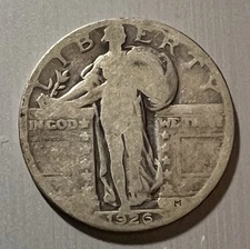 1926 STANDING LIBERTY QUARTER GOOD