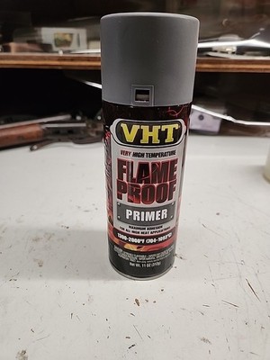 VHT High Temp Paint SP100; Flameproof 11oz Aerosol Flat Gray Primer, to 2000 deg