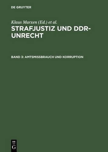 Amtsmissbrauch und Korruption (Hardback)