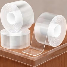3 Pack Clear Edge Protector Strip,2.56 in x 9.84 FT,Sharp Edge Wrap Cover Tap...