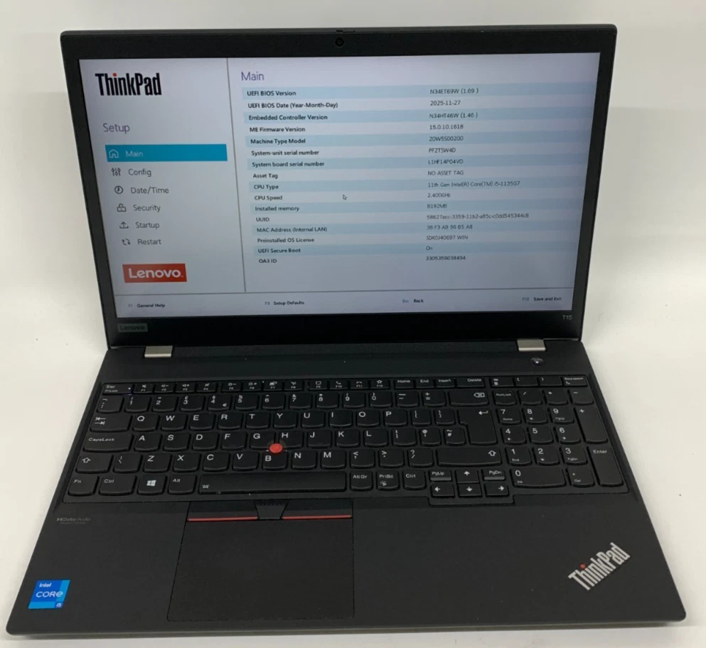Las mejores ofertas en Lenovo ThinkPad T15 Gen 2 computadoras