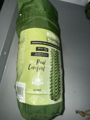 Klymit Static V Lightweight Sleeping Pad Air Inflatable Green (MGJun415-AB04)