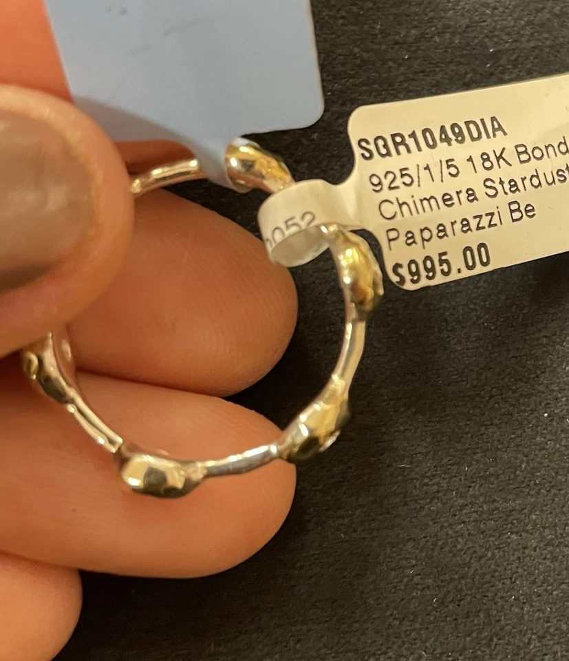 Anillo con bisel de paparazzi Quimera Polvo de Estrellas IPPOLITA 925 oro 18K diamante $995 Foto 4 de 4