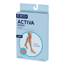 Jobst Activa Sheer 15-20 mmHg Thigh High Closed Toe