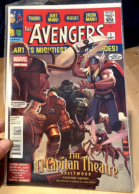 RARE NM Marvel's The Avengers #1 El Capitan Ltd Edition Stan Lee Disney 2012 HTF