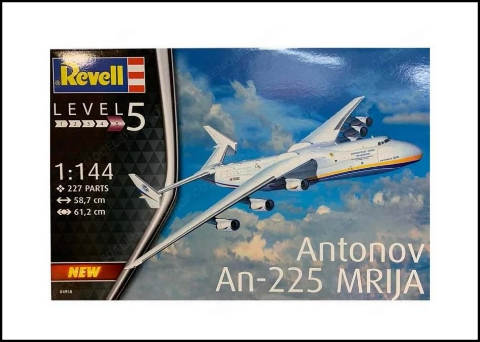 Revell 1/144 Scale Unbuilt Kit 04958 - Antonov AN-225 Mrija Aircraft - Imagen 2 de 4