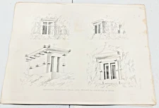 24 Architecture Drawing Engraving Vintage Art Prints Art Nouveau Greek Styles