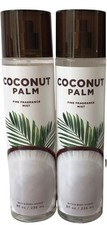 SET OF 2 BATH  BODY WORKS COCONUT PALM Fine Fragrance Mist 8 oz NEW VERY RARE 