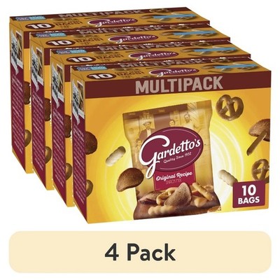 (4 pack) Gardetto's Original Recipe Snack Mix, Single Serve Bags Multipack