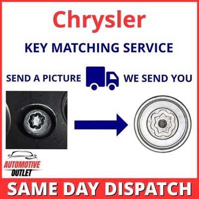 MATCHING SERVICE SECURITY MASTER LOCKING LOCK WHEEL NUT KEY BOLT UK FOR CHRYSLER