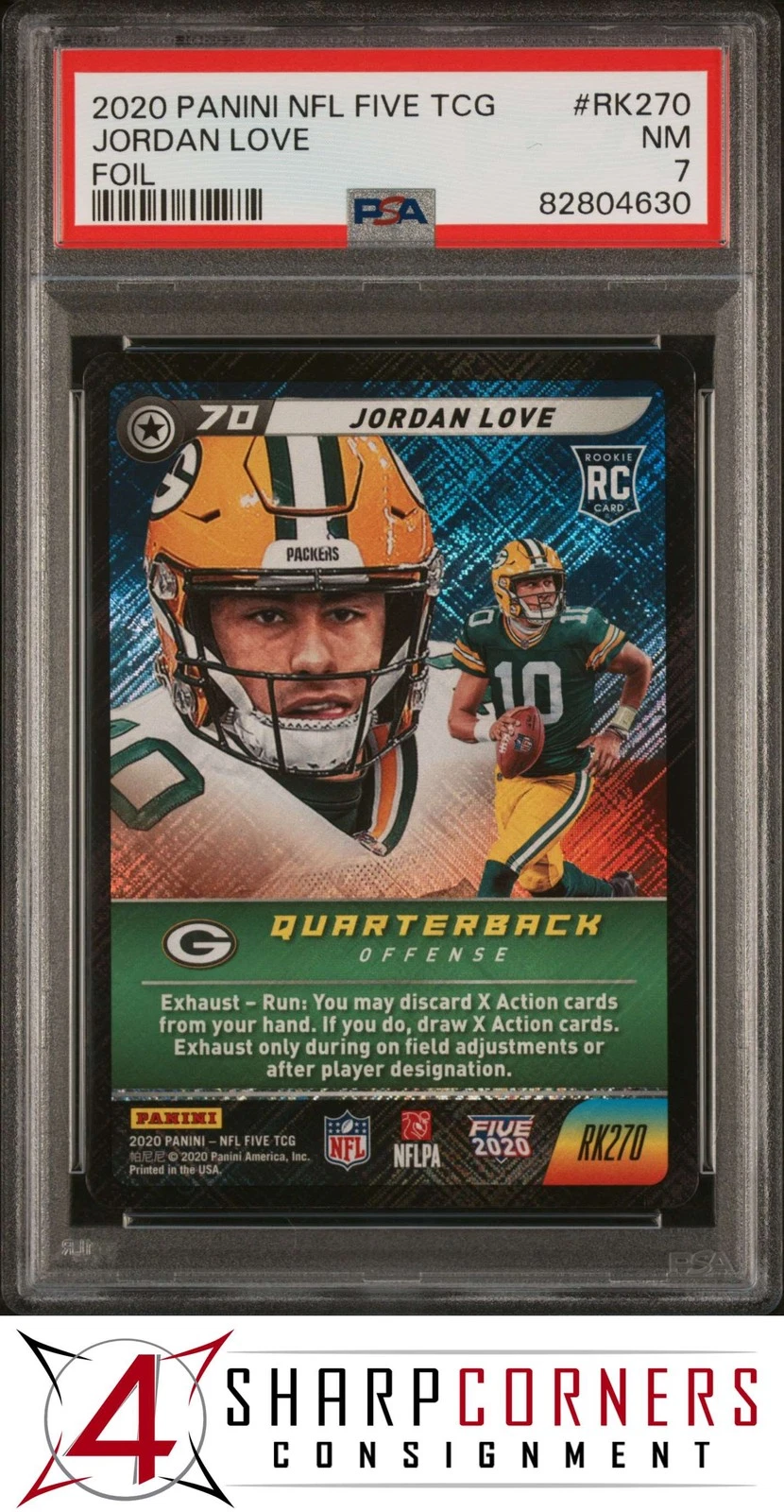 Jordan Love Panini NFL Five TCG #RK270 Foil