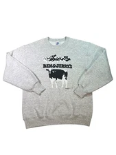 VTG Ben & Jerry's Sweatshirt Size M Vermont Finest Ice Cream Cows Blue USA 80s