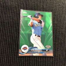 2018 TOPPS PRO DEBUT #144 QUINN BRODEY *GREEN #/99*  BROOKLYN CYCLONES