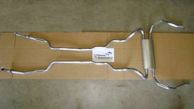 MADE IN USA Camaro Dual Exhaust System 69 small block w/ Transverse Muffler