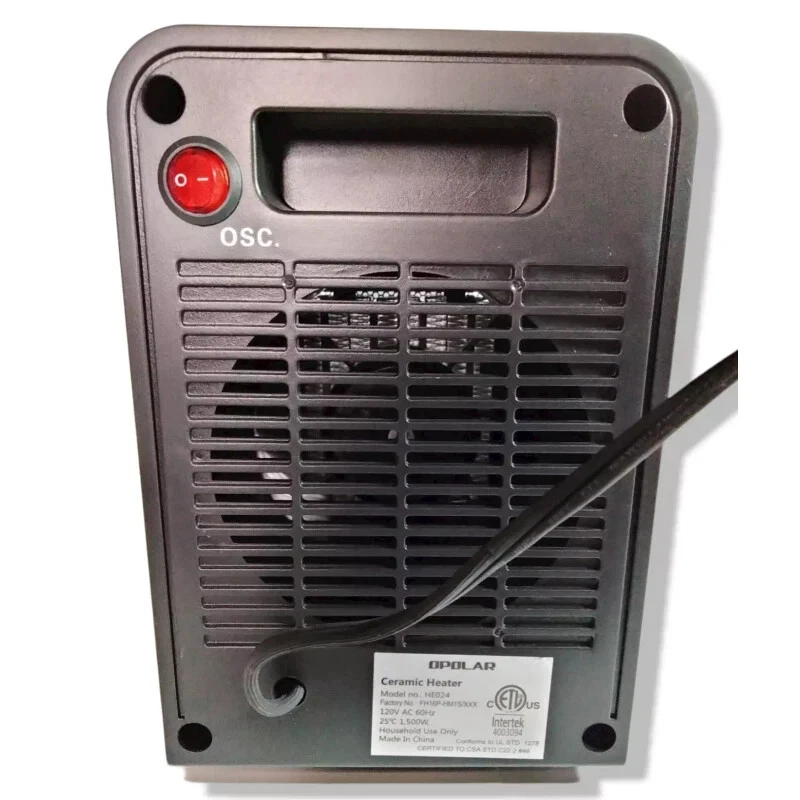 Termostato Cerámico Opolar HE02/HE024 Calentador Portátil Foto 2 de 4