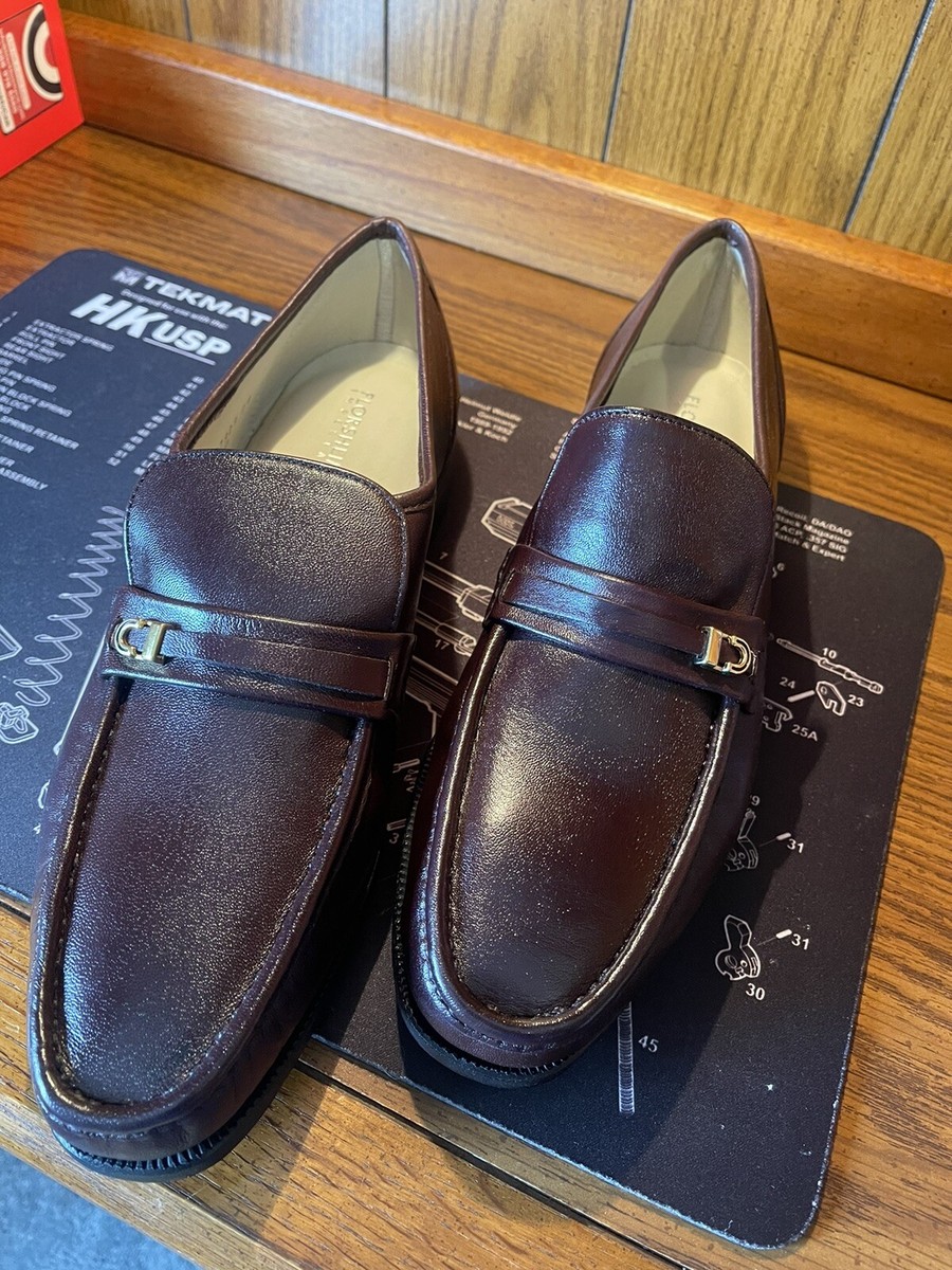 Florsheim Imperial COMO Men's Moc Toe Bit Loafers Brown Leather
