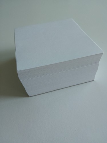 Cubo de papel 30 bloques hojas sueltas nota nota jotter 450 hojas blancas cada una 9x9 cm - Imagen 6 de 7