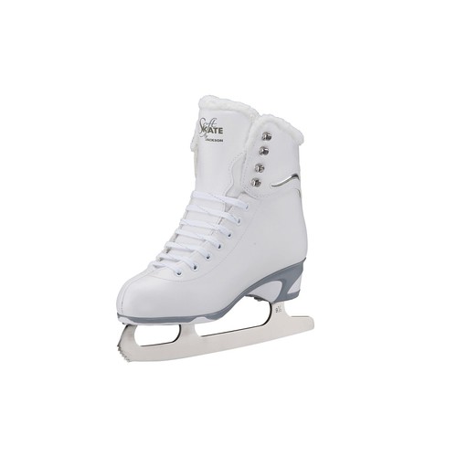 Jackson Ultima SoftSkate Womens/Girls Figure Skate 5 Women's White/Fleece - Picture 6 of 9