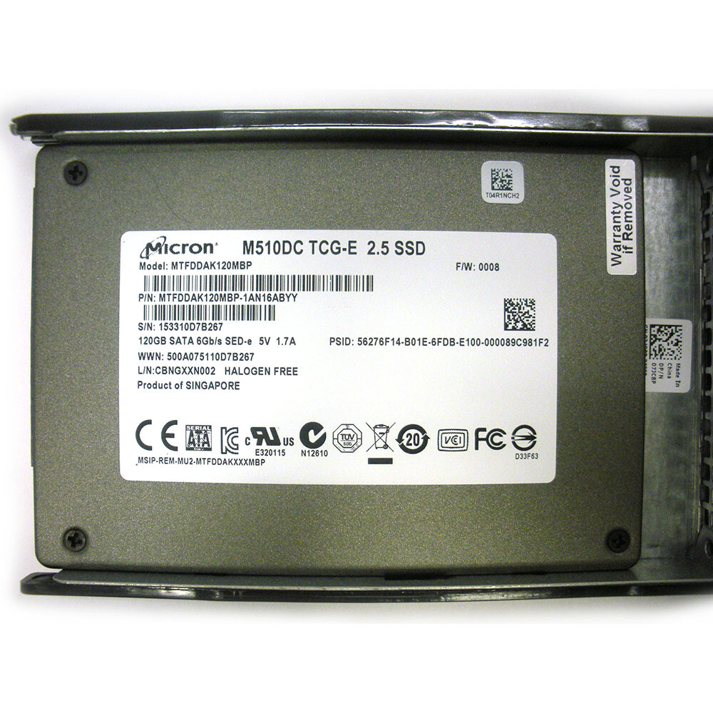 Ssd M510dc Micron M510DC MTFDDAK800MBP-1AN16ABDB 38YY2 800GB 6Gbps