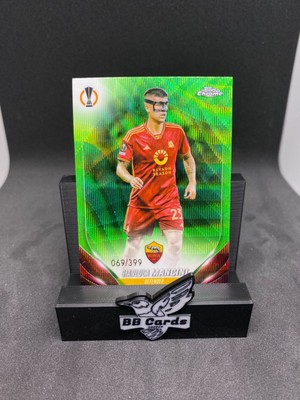 Topps Chrome UCC 2023/24 Gianluca Mancini /399 AS Rom Sammelkarte Fußball No. 47
