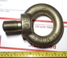 SWL/2.3T 18 Forged Steel Lifting Shoulder Eye Bolt M36 X 4 Thread 18000 Capacity