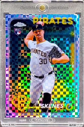 Paul Skenes RARE ROOKIE XFRACTOR REFRACTOR TOPPS CHROME INVESTMENT CARD SSP MINT