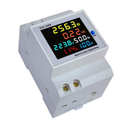 D52-2066 AC Single-phase Rail Type Voltage Current Power Frequency Factor Meter
