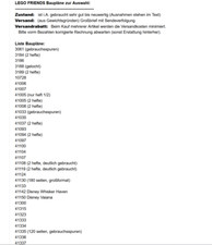 Lego FRIENDS Bauplan zur