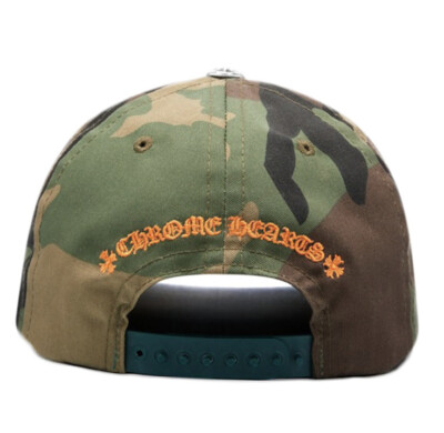 086◆CHROME HEARTS BASEBALL CAP CAMO Chrome Hearts CH Hollywood Trucker Hat Camouflage One Size