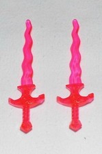 21056, 2x Flammenschwert, Drachenschwert, kristall, rot