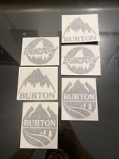 BURTON snowboards Sticker Diecut Set 6 Total Snowboarding Snow Shawn White