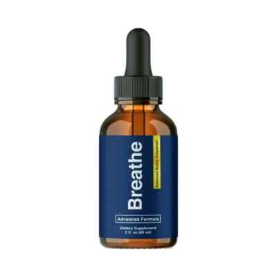 (1-Pack) Breathe Drops for Lung Cleanse & Detox, Respiratory Support Drops