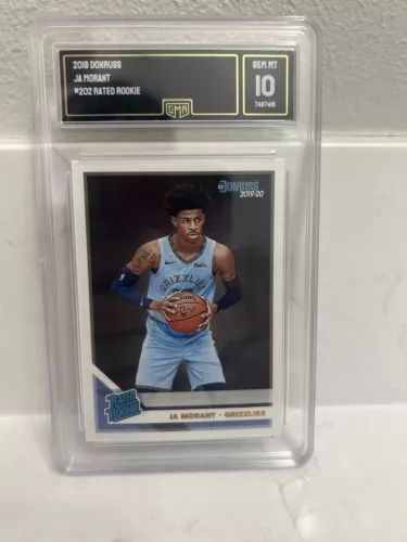  JA MORANT 2019 Panini Donruss 202 RC Rated Rookie GMA  10 GEM MINT