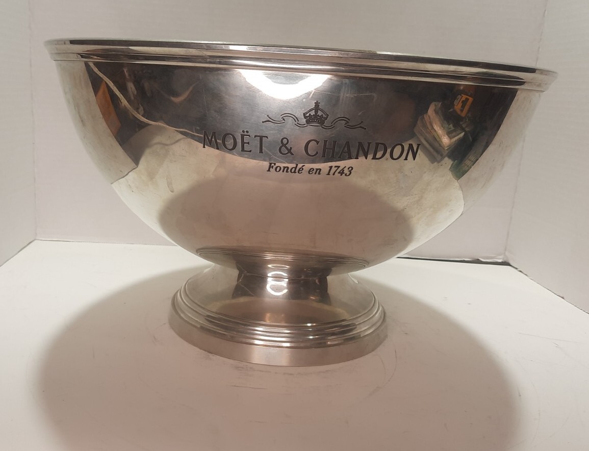 RARE 1950's Moët & Chandon Champagne Ice Bowl Bucket 14.5" X 8.5" Made In France