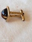 Vintage Tiger's Eye Look Cuff Links  Quality Men's Jewelry Amber/Brown Mad Men  — photo 4
