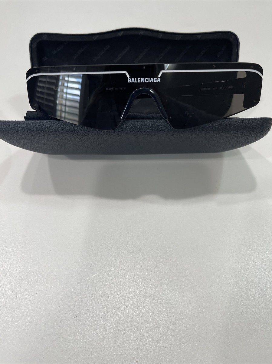 New Balenciaga Ski Rectangle Sunglasses in Black Balenciaga - Ski Rectangle sunglasses Balenciaga main image 2