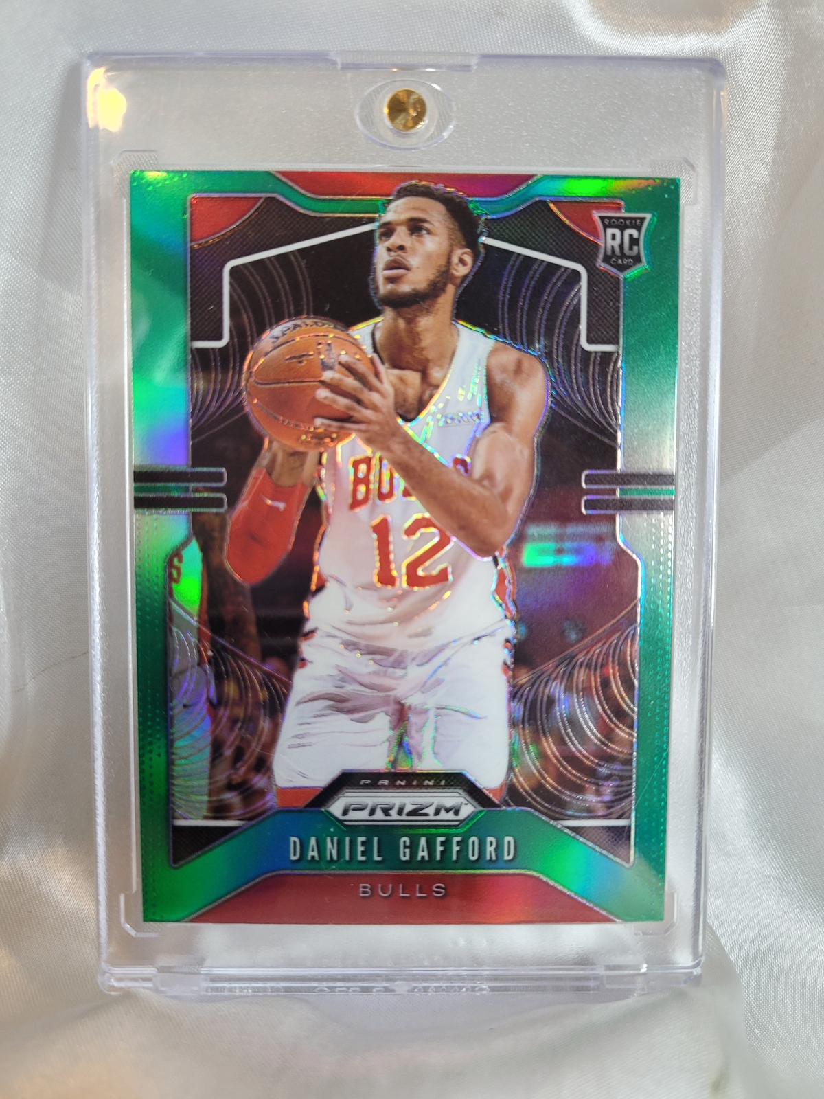 2019 Panini Prizm: Daniel Gafford Green Prizm Rookie #294.