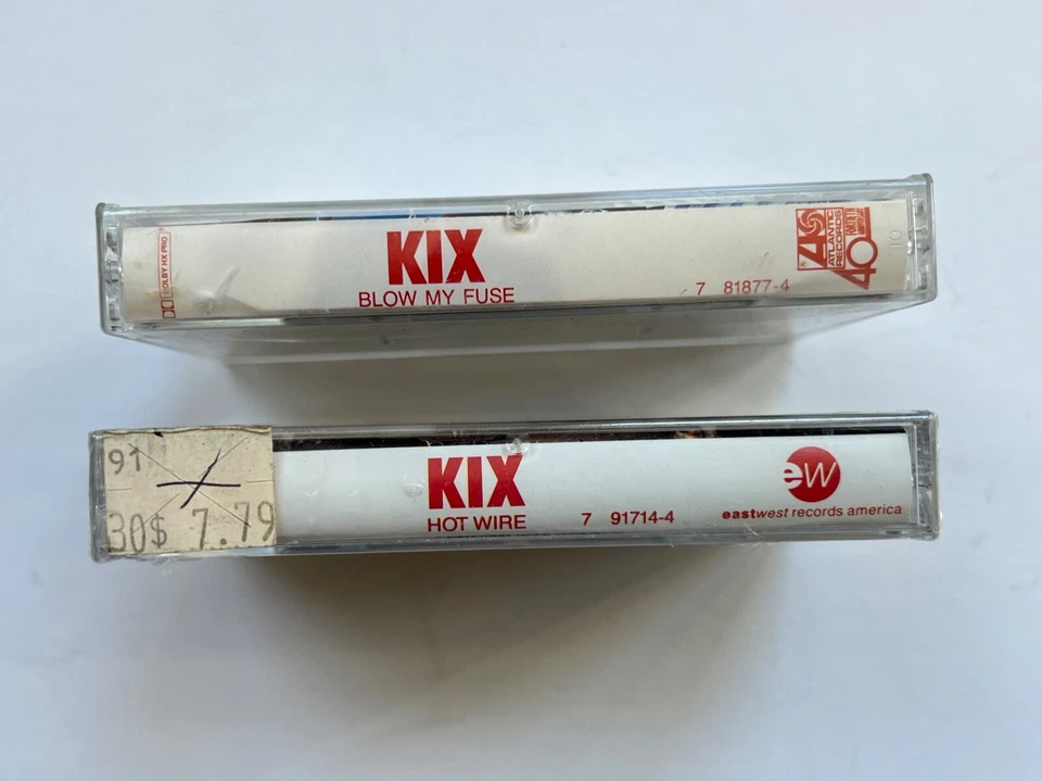 Lot 2 KIX Cassette Tapes Blow My Fuse & Hot Wire(sealed) LP Metal Rock - Image 2 of 3