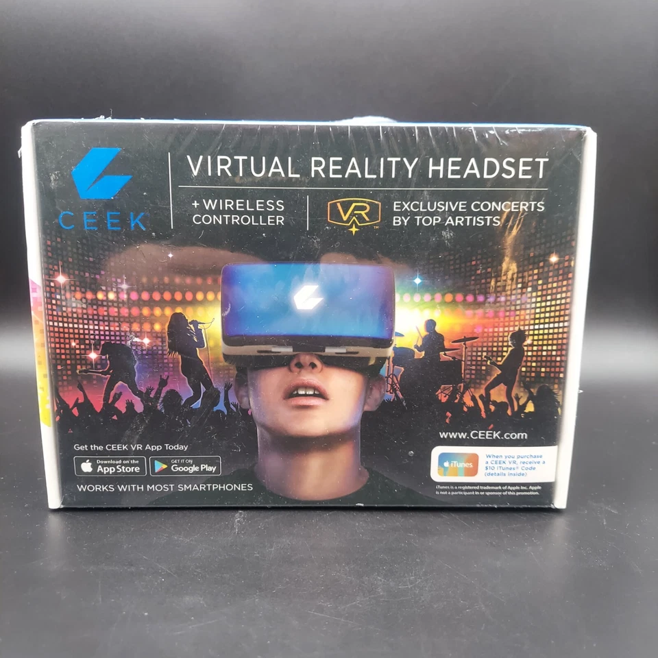 Nuevos en Caja Auriculares de Realidad Virtual Ceek con Controlador Inalámbrico para Conciertos Exclusivos Foto 4 de 4