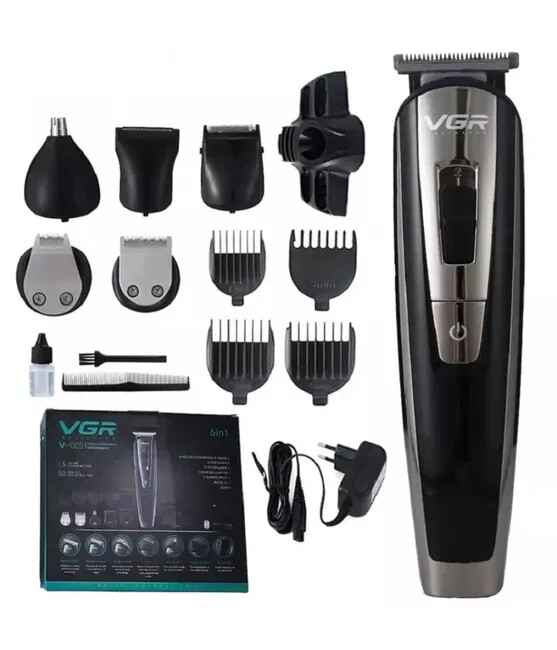 Tagliacapelli da Viaggio VGR V-025 Multifunzione USB 6 in 1