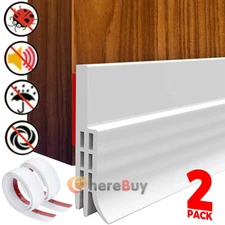 Under Door Silicone Bottom Seal Strip Stopper Free to cut Soundproof Door Strip