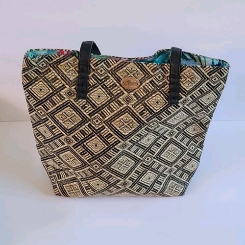 Cappelli Straworld Tote Bag Diamond Aztec Handbag