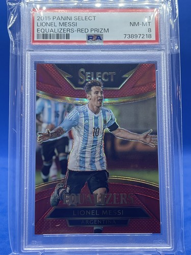 Lionel Messi [Red Prizm] #1 2015 Panini Select Equalizers card
