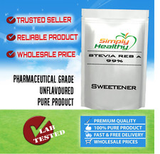 Stevia Reb A 99% Natural Sweetener 50g, 100g, 200g, 500g, 1kg Pharma Quality