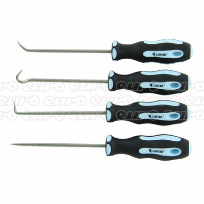 4er Set Haken für Buchsen Splinte O-Ringe  Länge 125 mm von MASTERPRO