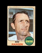 Ron Hansen Signed 1968 Topps Washington Senators Autograph