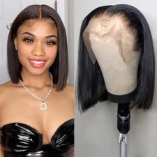T-Part Short Bob Hair Human Hair Lace Wig
