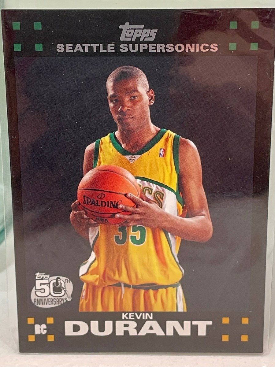 KEVIN DURANT 2007-08 TOPPS - ROOKIE RC CARD BLACK BORDER KEVIN DURANT 2007-08 TOPPS - ROOKIE RC CARD BLACK BORDER