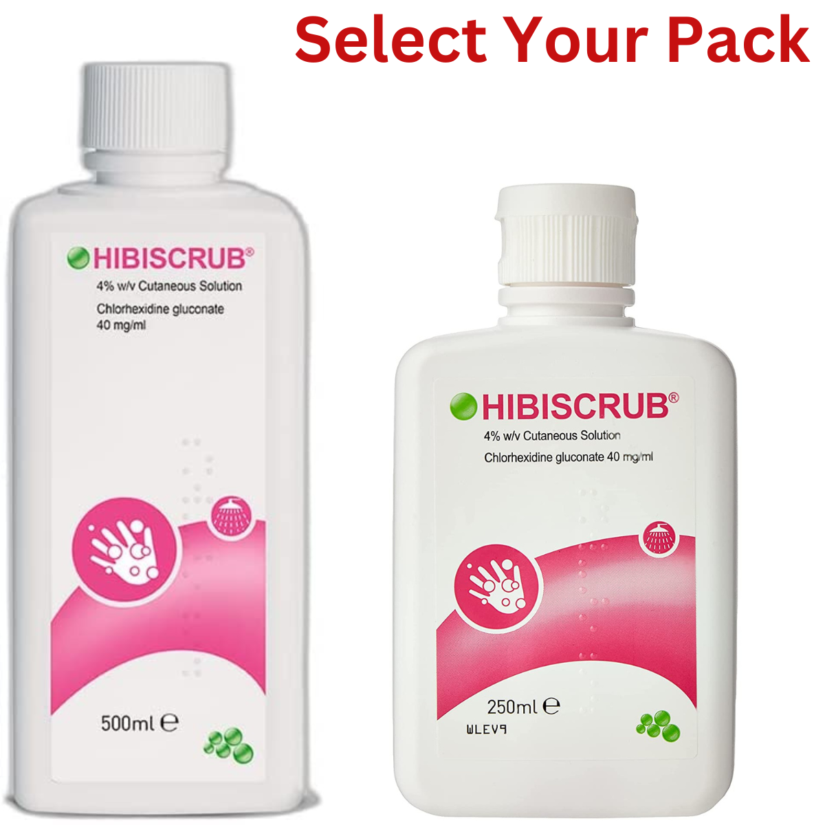 Hibiscrub Antibacterial Skin Cleanser Pack of 250ml and 500ml Free