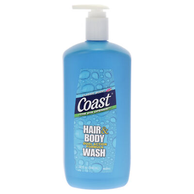 Hair and Body Wash - Classic Scent by Coast for Unisex - 32 oz Body Wash
